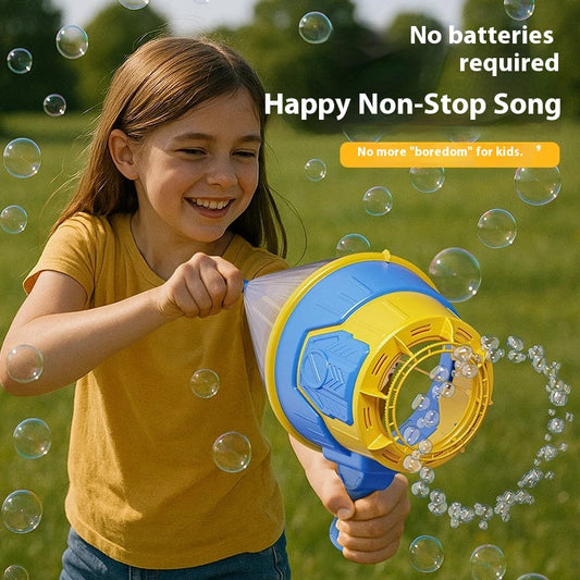 Kids Manual Bubble & Air Ring Blaster