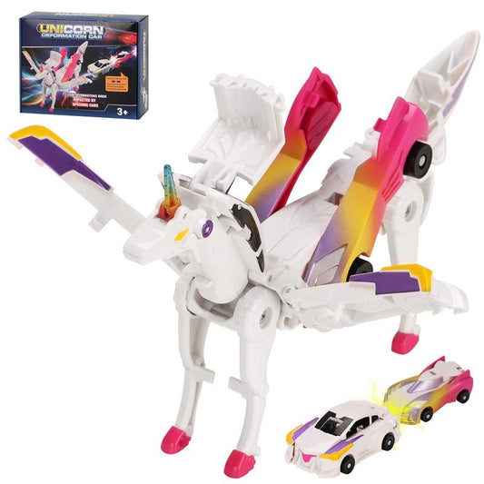 Magnetic Morphing Unicorn Car Duo