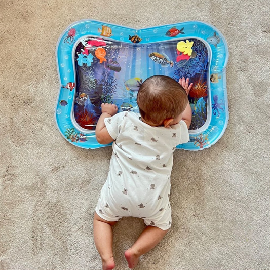 Aqua Tummy Time Play Mat – Make Developmental Play Fun & Engaging for Babies