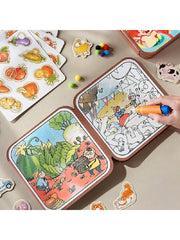 Interactive Montessori Busy Water Painting Book