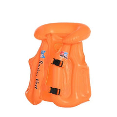Kids Swim Vest with Buoyancy Panels – Soft Neoprene Training Aid + Bonus Air Pump