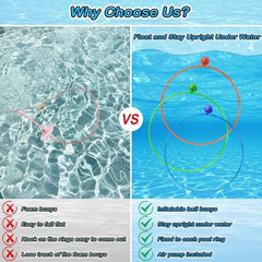 Underwater Pool Obstacle Set • Dive Rings, Targets & Treasures for Kids