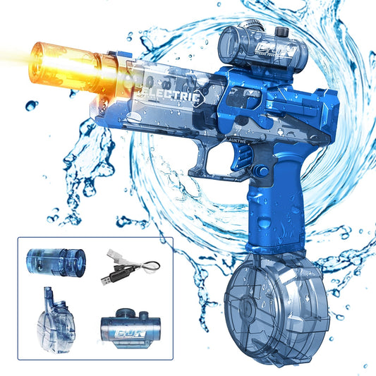 Electric Long-Range Water Gun with LED Lights