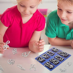 Woyuosn Metal Brain teaser Puzzles Ring Educational Toys
