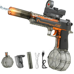 Electric Long-Range Water Gun with LED Lights