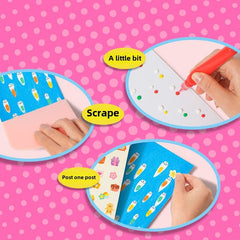 Eptchn Creative Rainbow Scratch Art Set For Kids Gift
