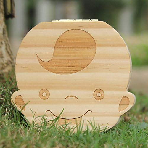 Natural Wooden Baby Tooth Keepsake Box