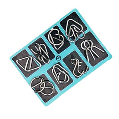Woyuosn Metal Brain teaser Puzzles Ring Educational Toys