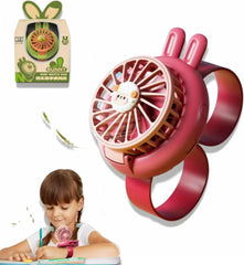 Bunny Wrist Fan — Hands-Free Cooling with Night-Light & Kawaii Charm