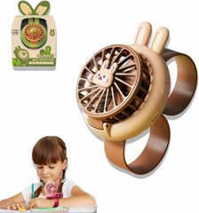 Bunny Wrist Fan — Hands-Free Cooling with Night-Light & Kawaii Charm