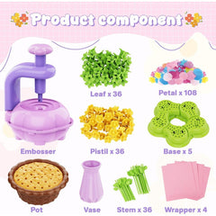 Kids DIY Flower Craft Kit – Press & Build Your Own Bouquets