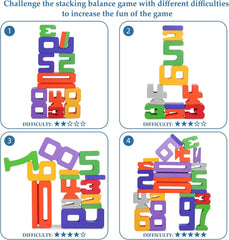Montessori Wooden Number Blocks for Kids