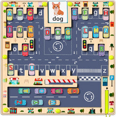 Montessori Magnetic Alphabet Puzzle Board for Toddlers