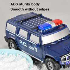 Transforming Police Car Robot Toy with LED Lights and Music