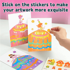 Eptchn Creative Rainbow Scratch Art Set For Kids Gift