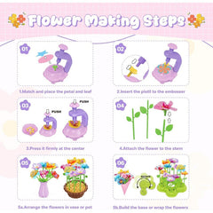 Kids DIY Flower Craft Kit – Press & Build Your Own Bouquets