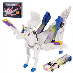 Magnetic Morphing Unicorn Car Duo