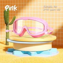 HD children's large frame waterproof and anti-fog swimming goggles