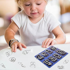 Woyuosn Metal Brain teaser Puzzles Ring Educational Toys