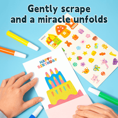 Eptchn Creative Rainbow Scratch Art Set For Kids Gift