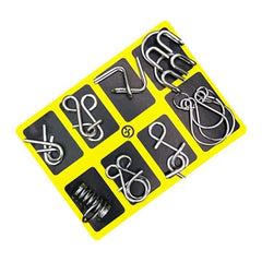 Woyuosn Metal Brain teaser Puzzles Ring Educational Toys