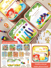 Interactive Montessori Busy Water Painting Book