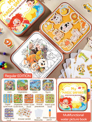 Interactive Montessori Busy Water Painting Book