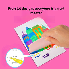Eptchn Creative Rainbow Scratch Art Set For Kids Gift