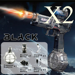 Electric Long-Range Water Gun with LED Lights