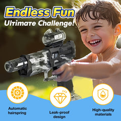 Electric Long-Range Water Gun with LED Lights