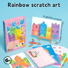 Eptchn Creative Rainbow Scratch Art Set For Kids Gift