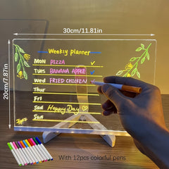 GlowNote LED Message Board with Colorful Neon Light