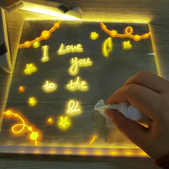 GlowNote LED Message Board with Colorful Neon Light