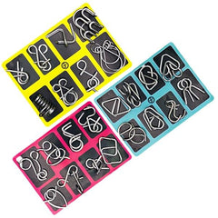 Woyuosn Metal Brain teaser Puzzles Ring Educational Toys