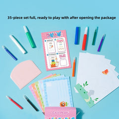 Eptchn Creative Rainbow Scratch Art Set For Kids Gift